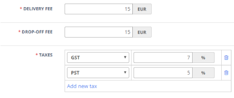 Pénalités et Taxes